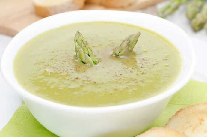 Puree anraith asparagus